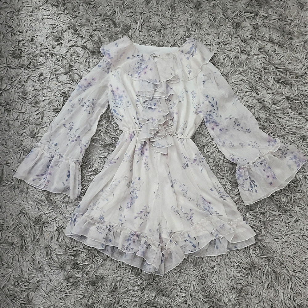 Korean flowy romper